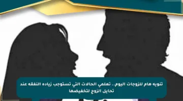 تنويه هام للزوجات اليوم.. تعلمي الحالات التي تستوجب زيادة النفقة عند تحايل الزوج لتخفيضها